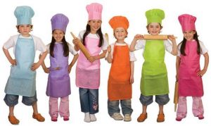 delantal de cocina para niños,delantal niños, gorro chef niños