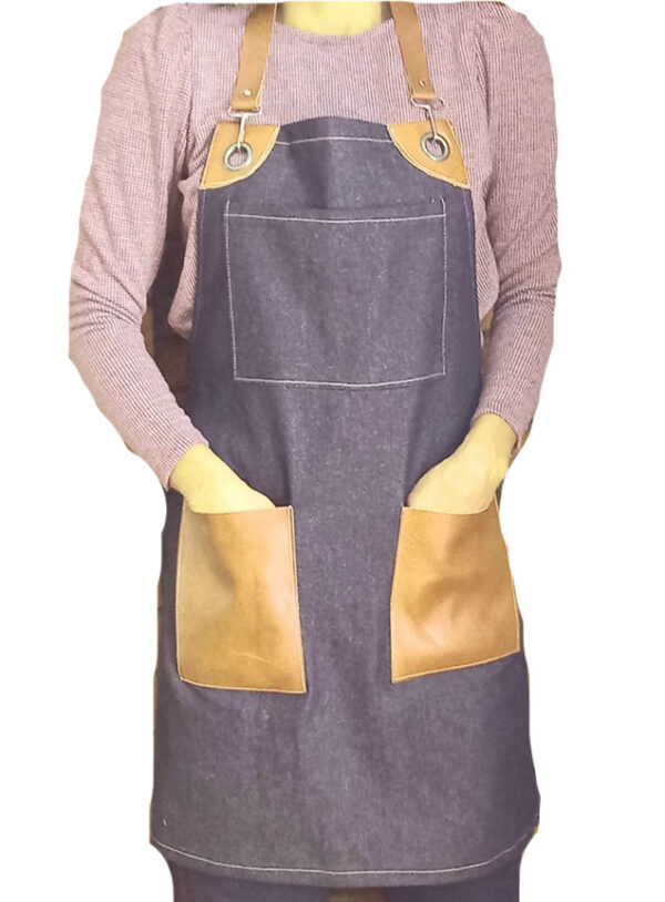 pechera de mezclilla con cuero,pechera de mezclilla mujer