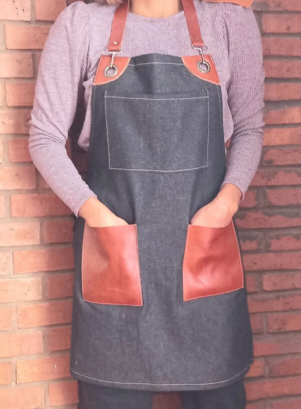 pechera de mezclilla con cuero,pechera mezclilla personalizadas para empresas,regalos corporativos por mayor,regalos publicitarios