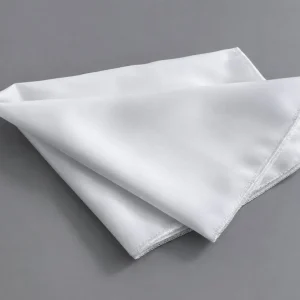 Pañuelo cuadrado blanco para estampar con logo - VXM