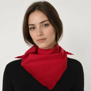 Pañuelo triángulo de cuello por mayor color rojo - VXM