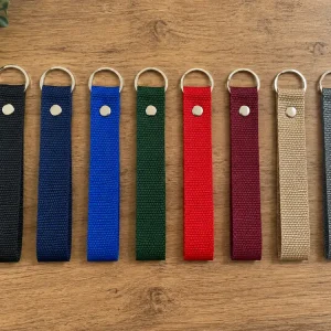llavero de cinta poliester cinta resistente en 8 colores disponibles