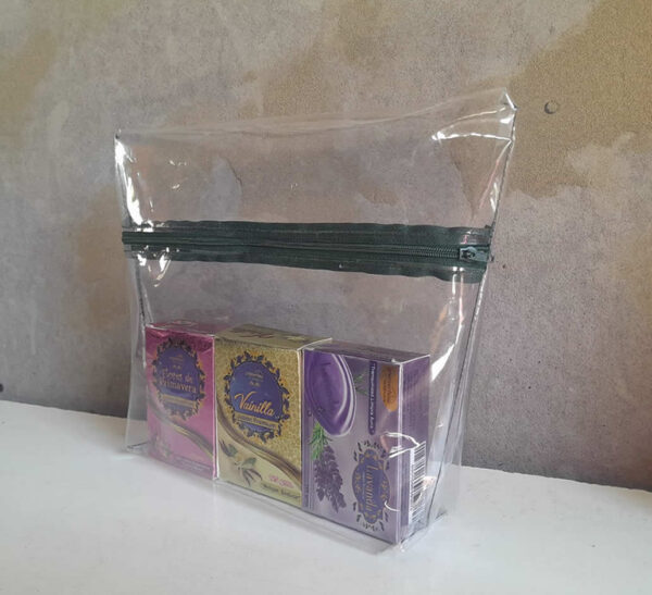 estuche grande transparente