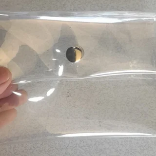 estuche pvc transparente con broche para documentos de vehículo uso empresas