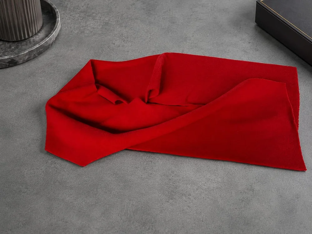 Bufanda polar simple para empresas color rojo