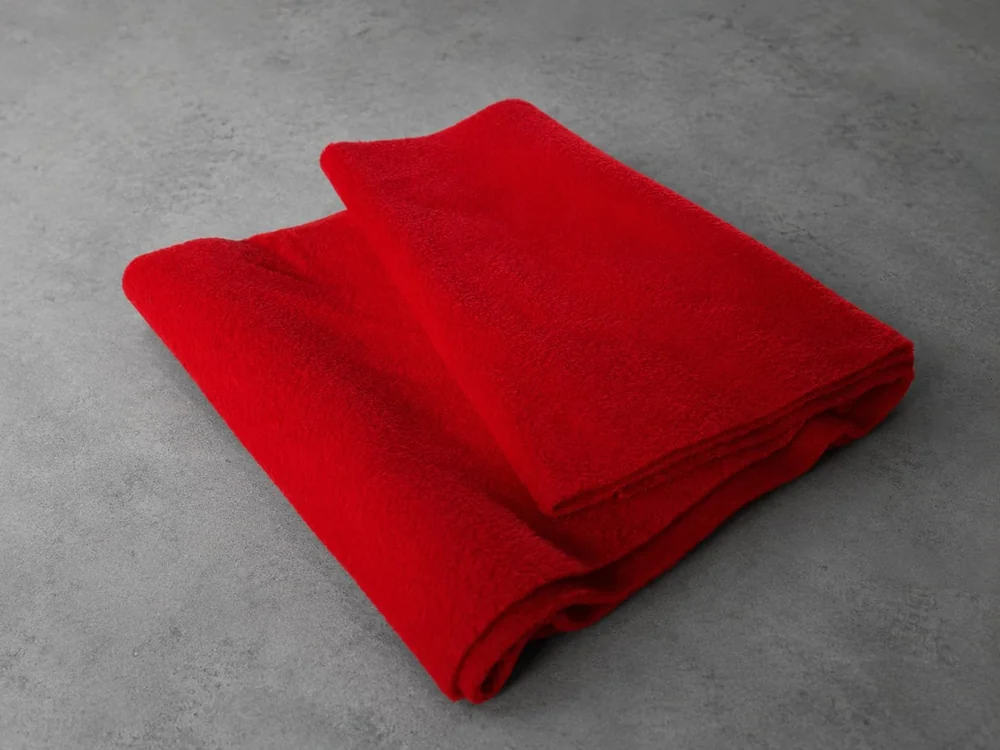 bufanda polar simple para empresas color rojo se puede personalizar