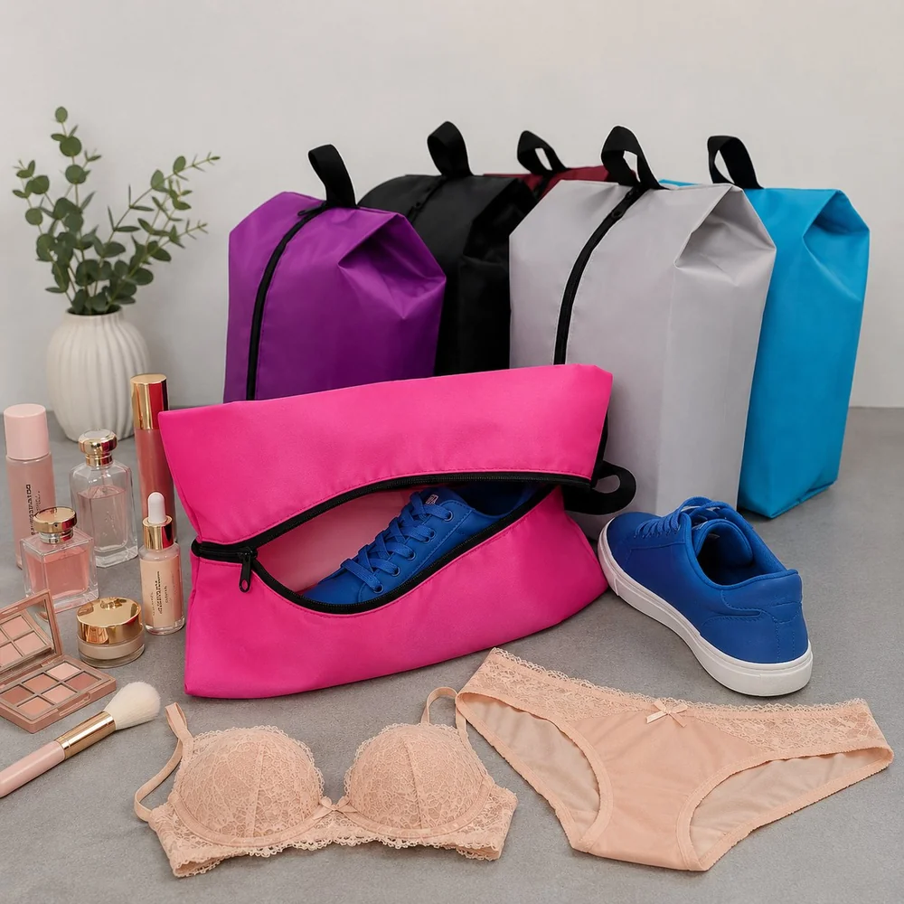 Organizador de ropa y lencería fucsia multiuso para zapatos, cosméticos y lencería - VXM