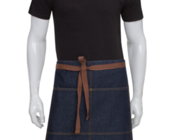 Ficha técnica: Mandil de tela mezclilla o jeans con tirante en tela huincha poliester. Mandil de mezclilla con tirante café en tela huincha,ideal para trabajo,protección de ropa y regalos corporativos. Se encuentra disponible en Mezclilla color azul y negro. El tirante de la cintura se encuentra disponible en màs de 10 colores. Usos: sus usos son varios, pechera parrillera, regalo publicitario.regalos corporativo,Ropa de trabajo,Cocina etc. Lavados:se recomienda lavar sola sin secadora. Mandil de jeans
